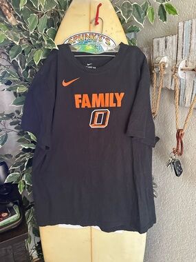 Nike Black Tee with White Logo